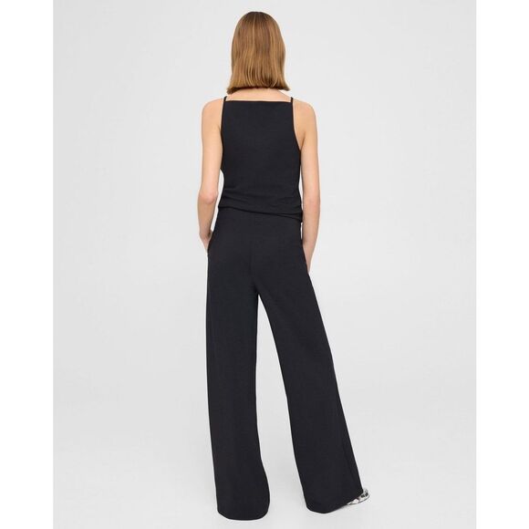 Theory Wide Leg Pant in Precision Ponte black size 4 - Picture 5 of 15